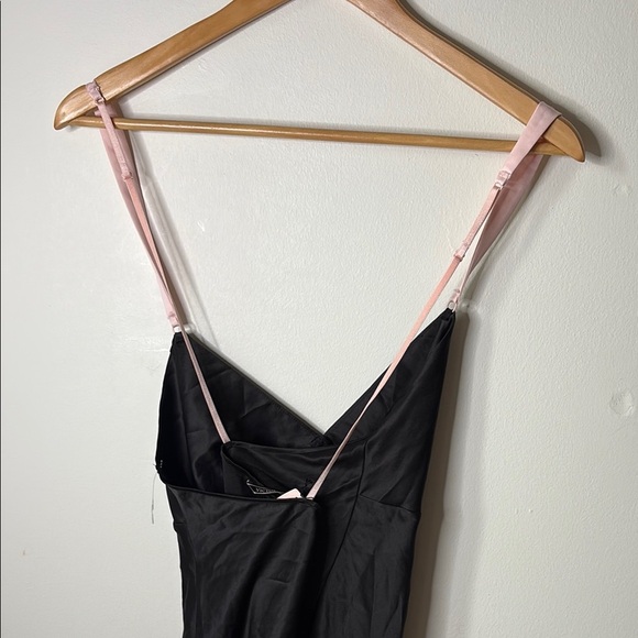 Victoria's Secret Black Chemise with Pink Straps - Picture 2 of 3